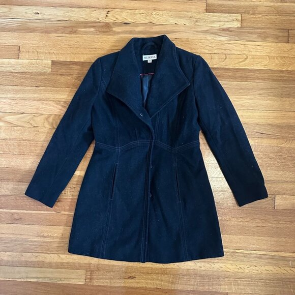 Merona Button-Up Collared Pea Coat - Picture 1 of 3